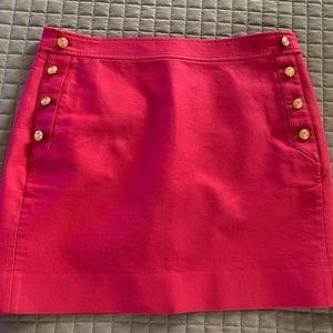 JCREW Mini Red/Pink Mini Skirt